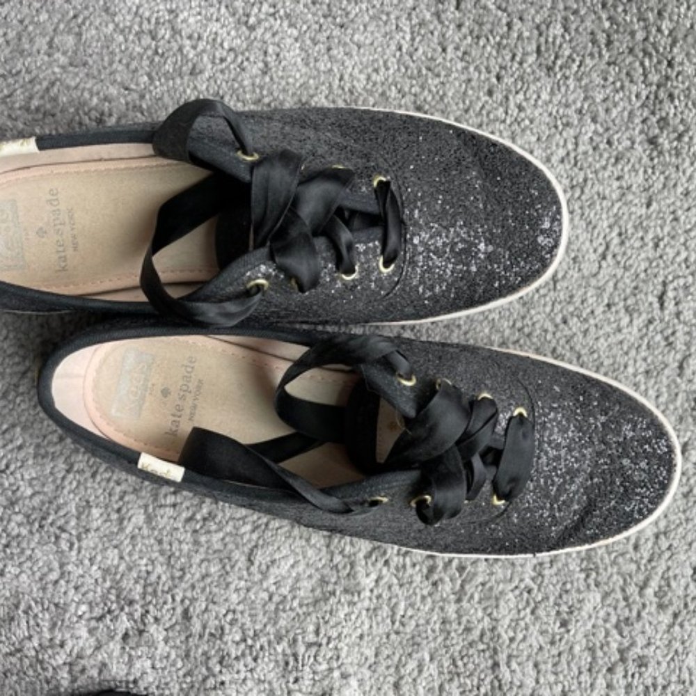 Keds x Kate Spade New York Glitter Sneakers SZ 8
